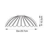 Endon Carnation Easyfit Pendant Clear glass