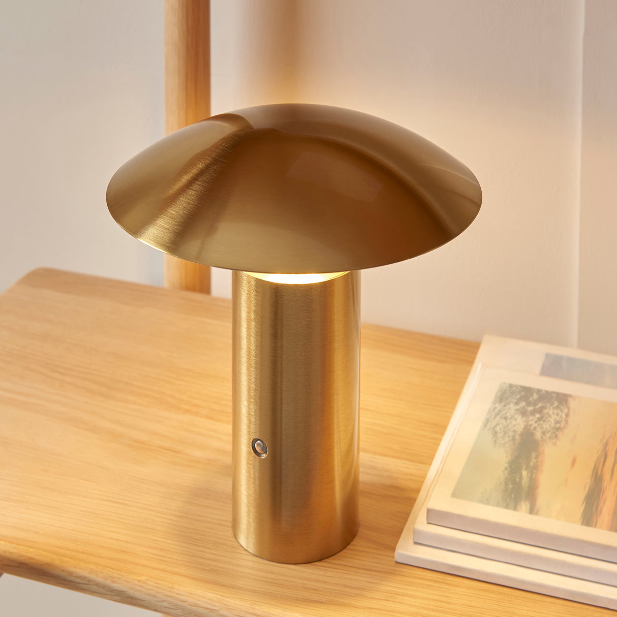 Endon Sunset Rechargeable Table Brushed gold finish