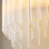 Endon Montpellier Wall Brushed aged brass plate & clear ribbed glass