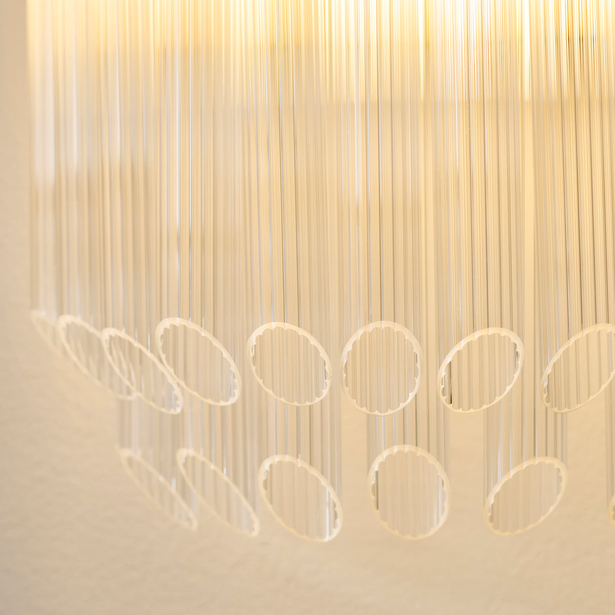 Endon Montpellier Wall Brushed aged brass plate & clear ribbed glass