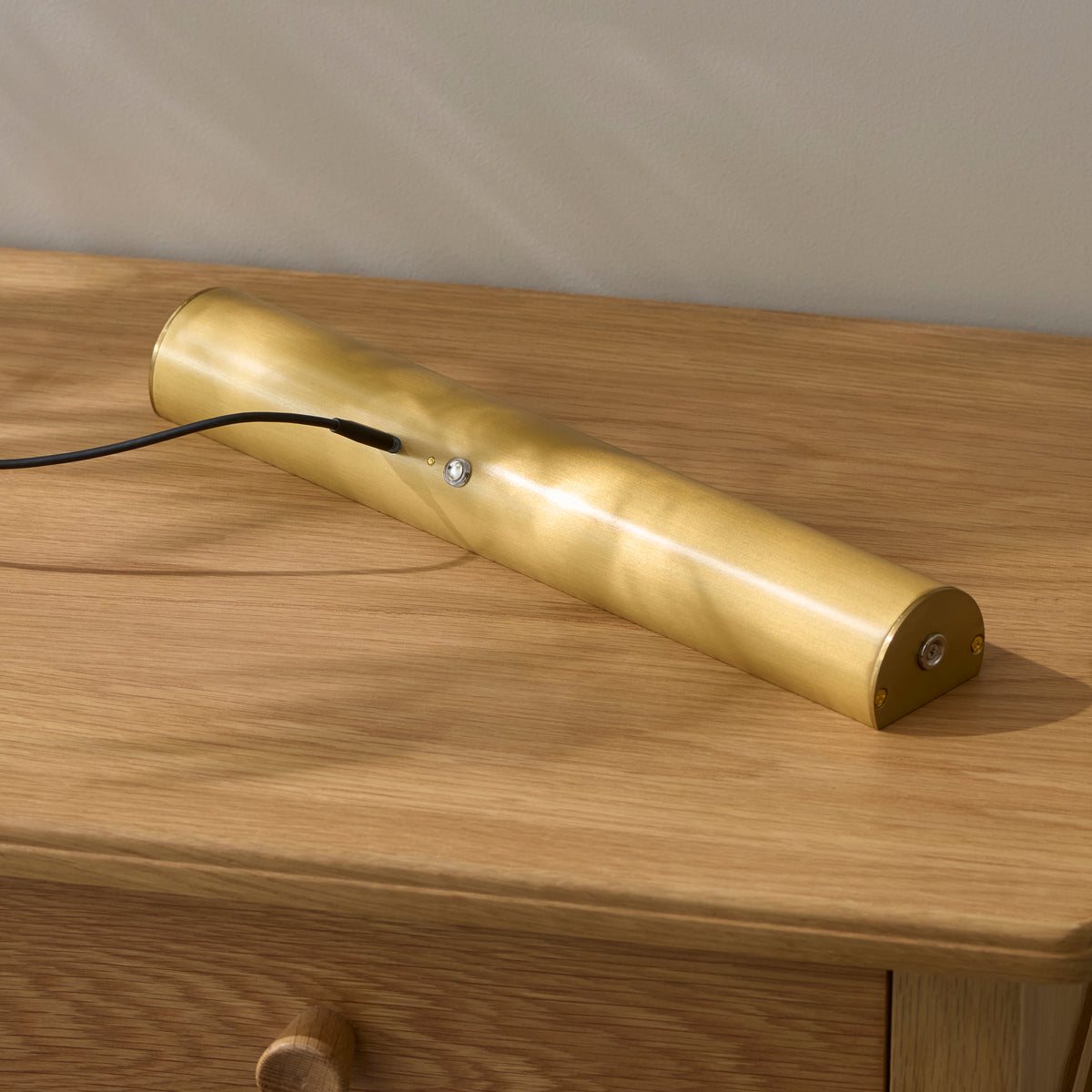 Endon Nantes Rechargeable Picture Light Warm brass plate & frosted pc