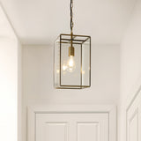 Endon Hammond Grand Pendant Antique Brushed Solid Brass