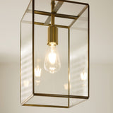 Endon Hammond Grand Pendant Antique Brushed Solid Brass
