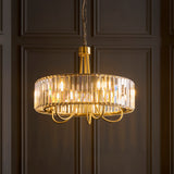Endon Visconti 5lt Chandelier In Antique Brass & Glass