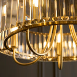 Endon Visconti 5lt Chandelier In Antique Brass & Glass