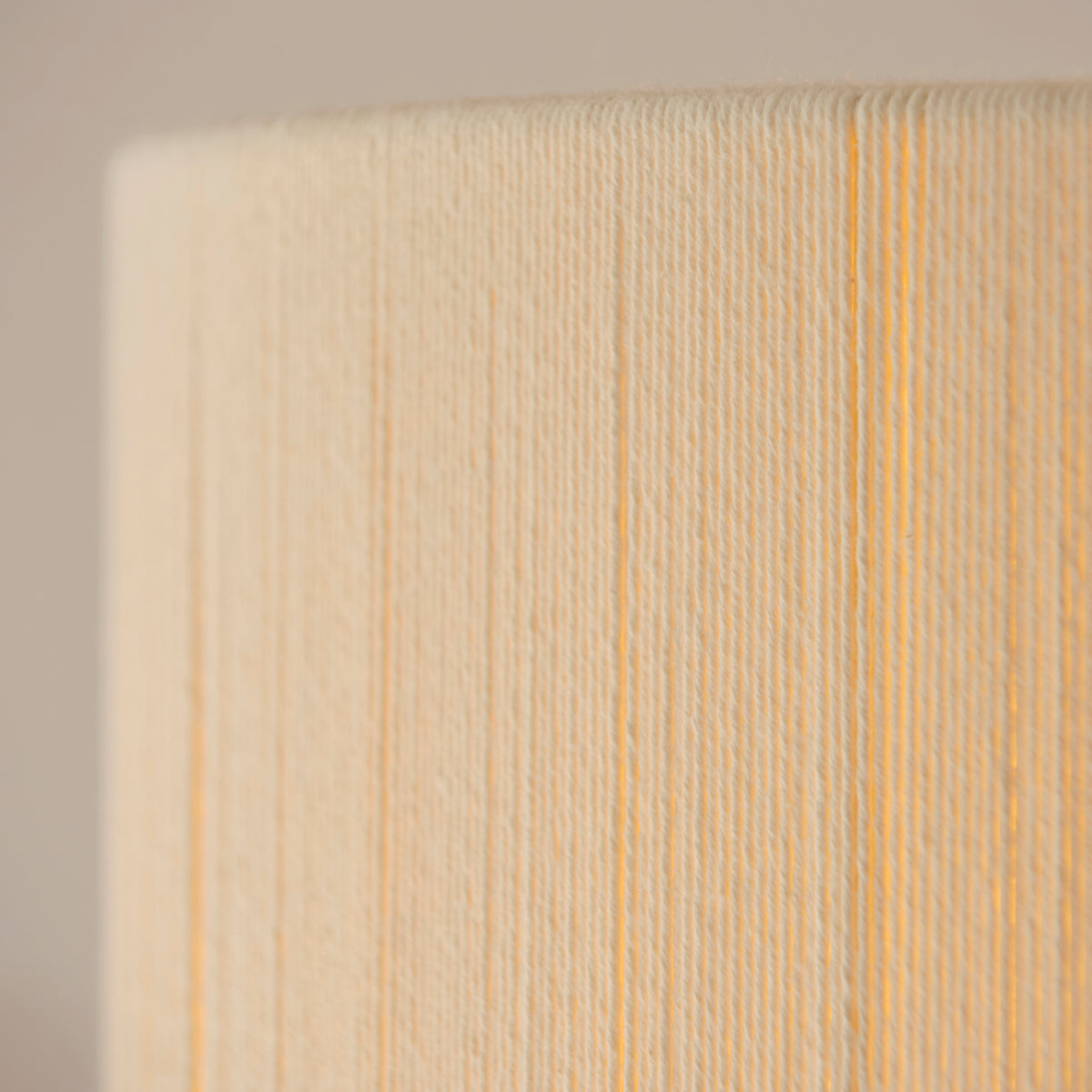 Endon Noah Pendant Cream cotton & brushed brass plate