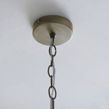 Endon Lucille 3lt Pendant Antique brass & clear glass
