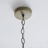 Endon Lucille 5lt Pendant Antique brass & clear glass