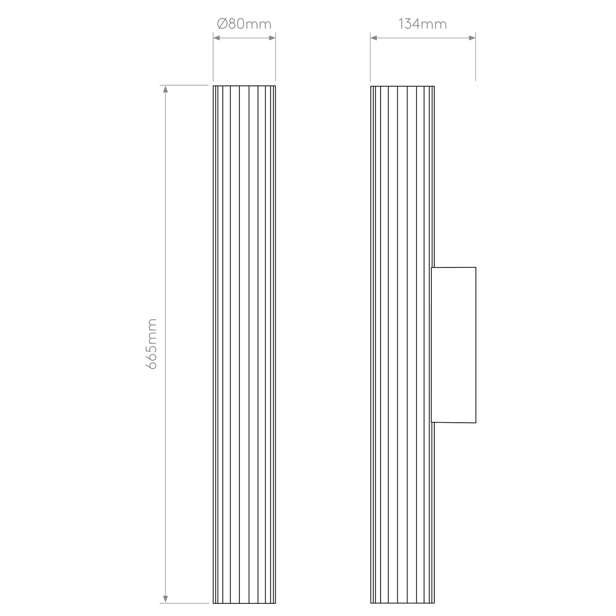 Astro io 665 Matt Gold Bathroom Wall Light