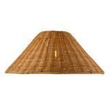 Endon Rattan 52cm Tapered Shade Dark rattan