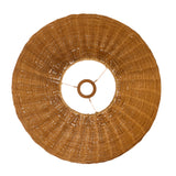 Endon Rattan 52cm Tapered Shade Dark rattan