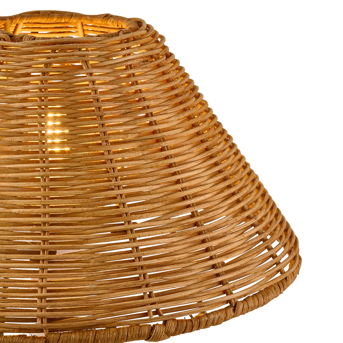 Endon Rattan 31cm Tapered Shade Dark rattan