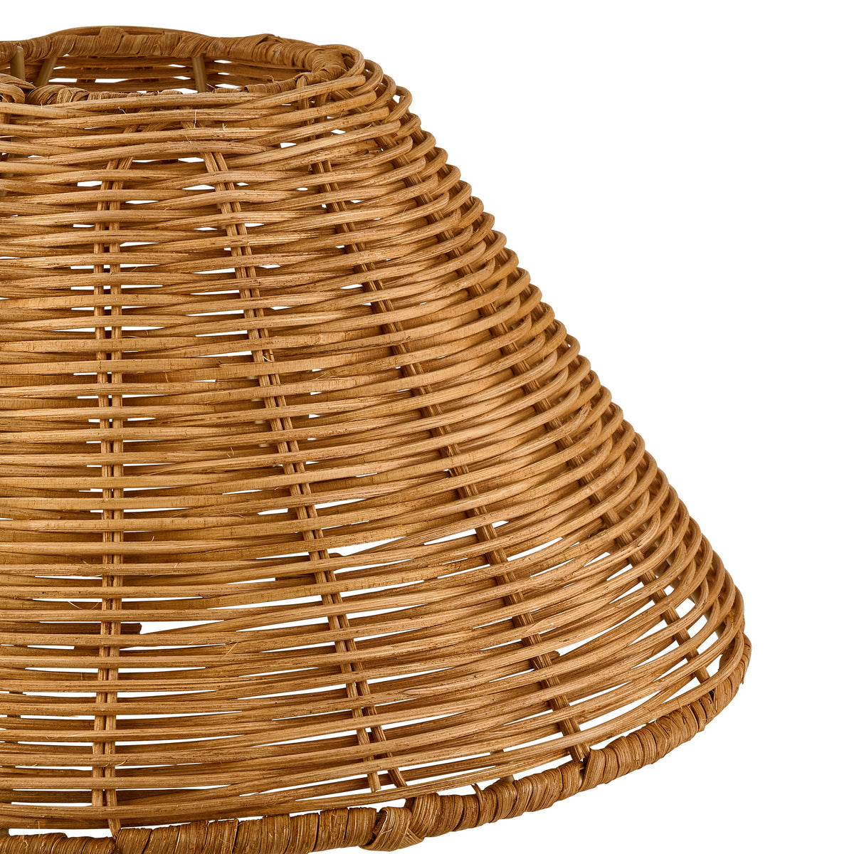 Endon Rattan 31cm Tapered Shade Dark rattan