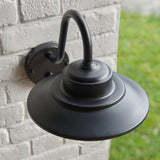 Endon Thornton PIR Wall Matt black & clear glass