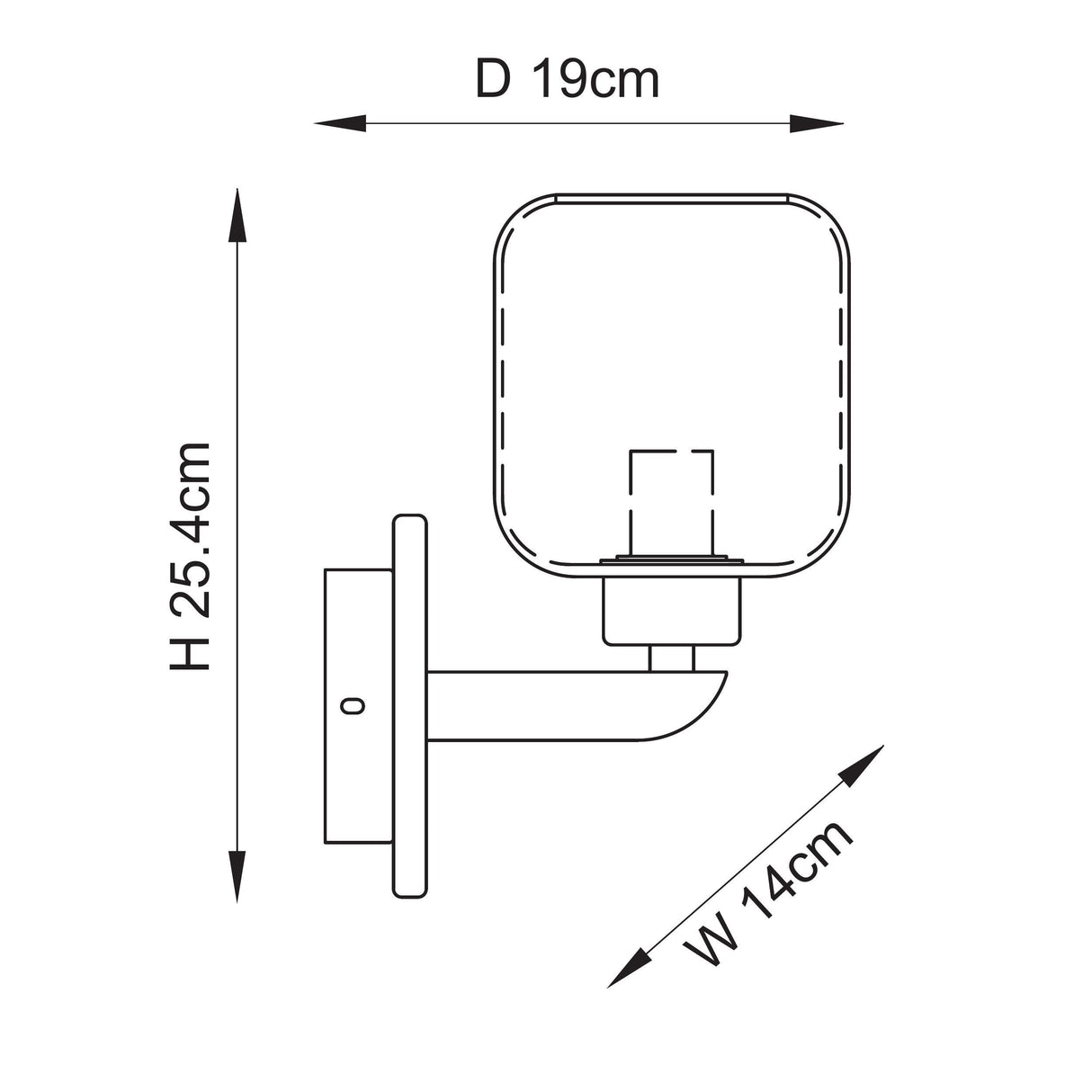 Endon Travi Wall White volakas marble, vintage brass & clear glass
