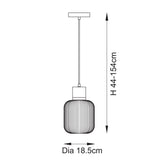 Endon Travi Ribbed Pendant White volakas marble, vintage brass & clear ribbed glass