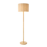 Endon Olson Floor Oak stained wood & natural fabric