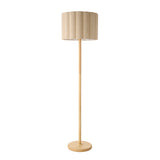 Endon Olson Floor Oak stained wood & natural fabric