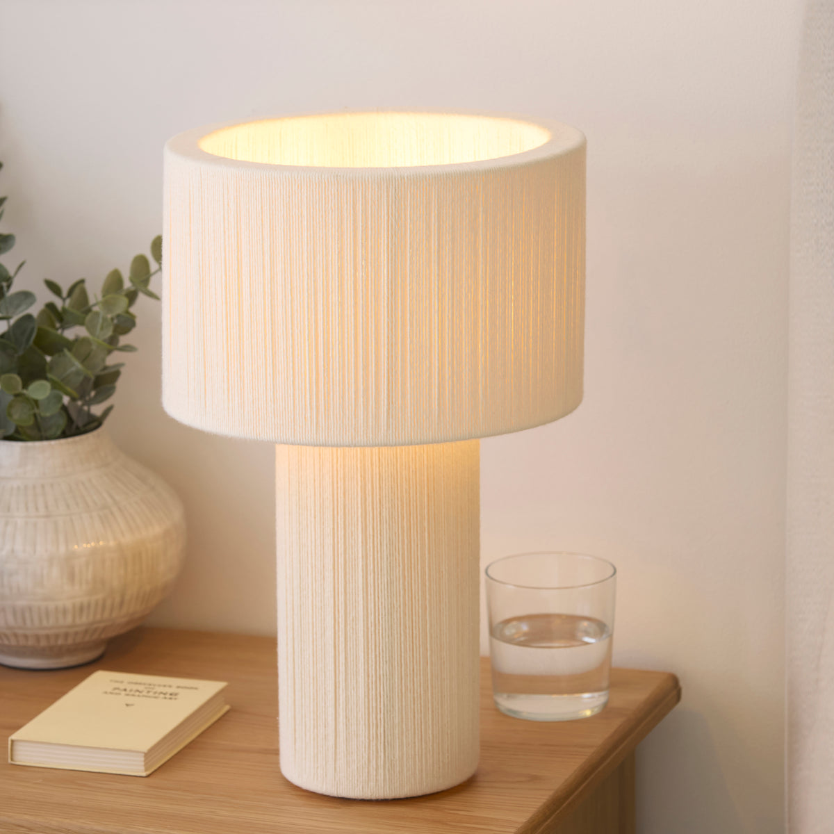 Endon Noah Table Cream cotton