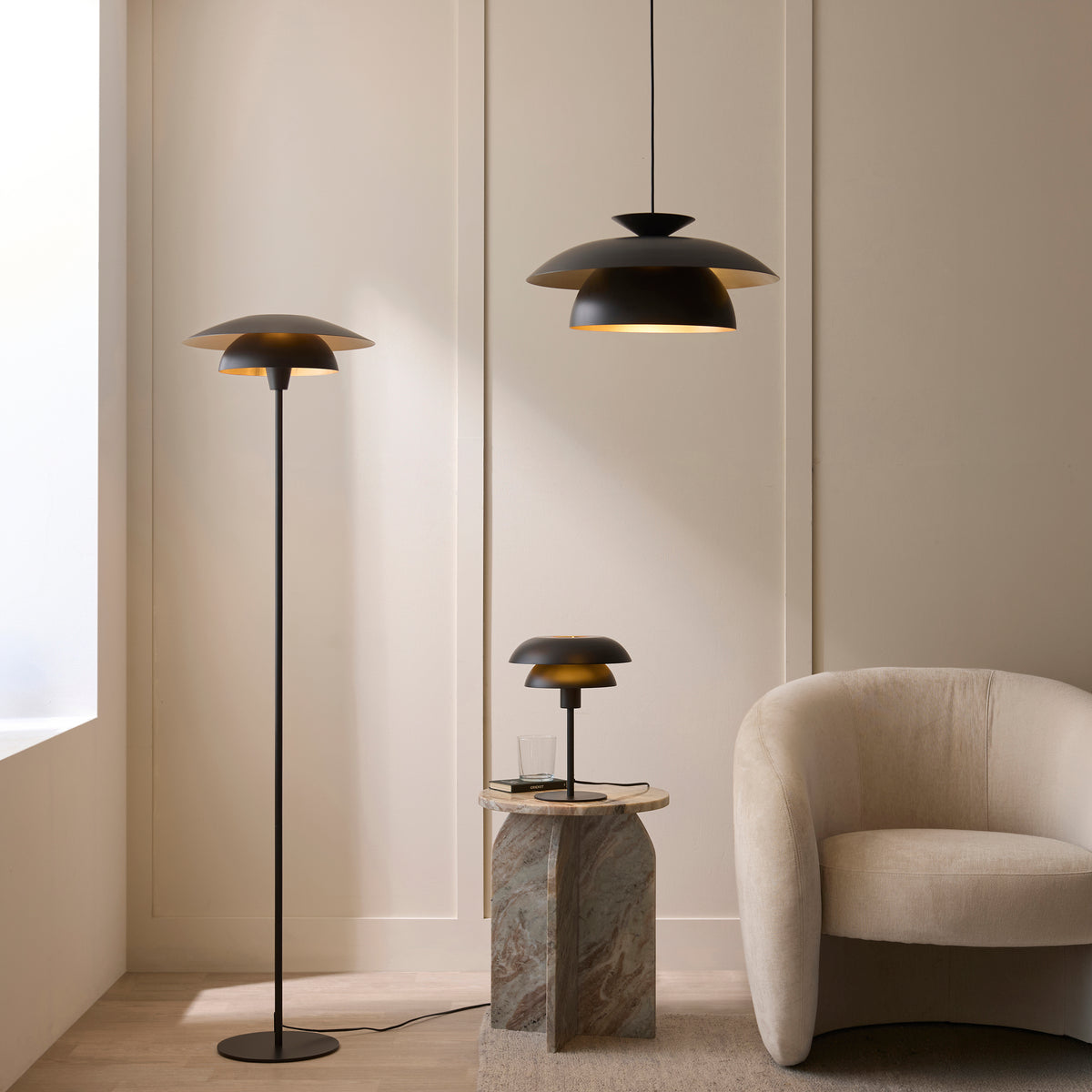 Endon Lyon Floor Matt black