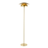 Endon Lyon Floor Satin brass plate