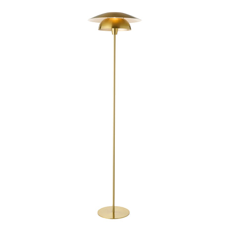 Endon Lyon Floor Satin brass plate