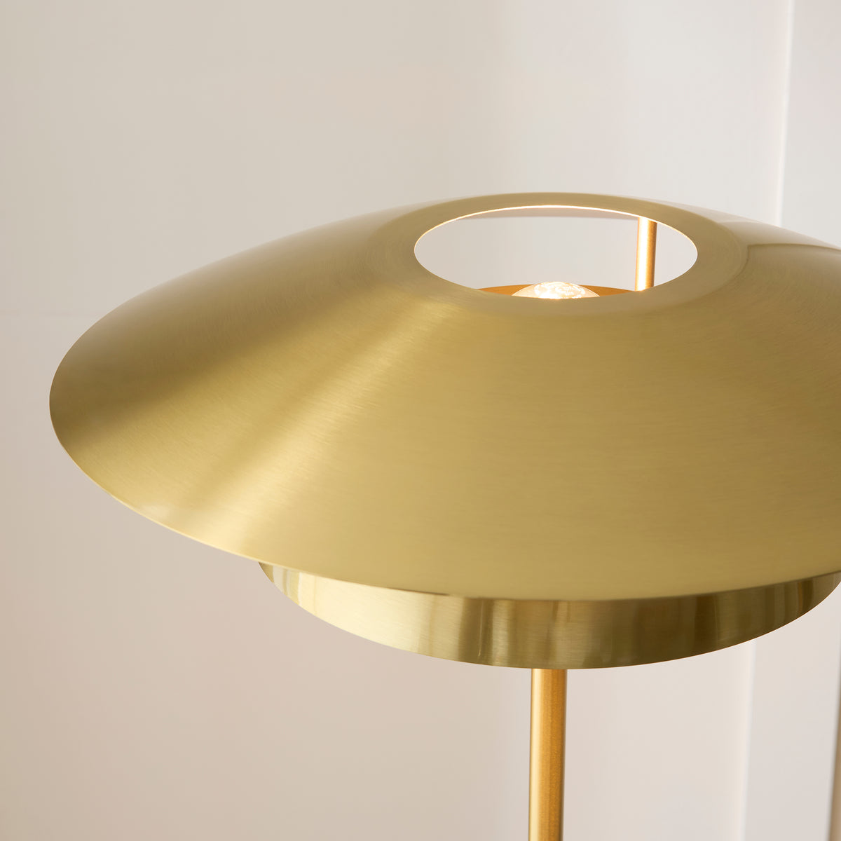 Endon Lyon Floor Satin brass plate