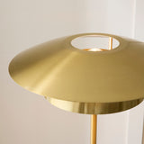 Endon Lyon Floor Satin brass plate