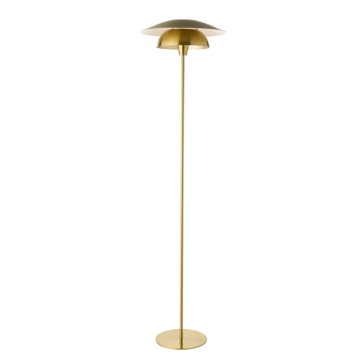 Endon Lyon Floor Satin brass plate