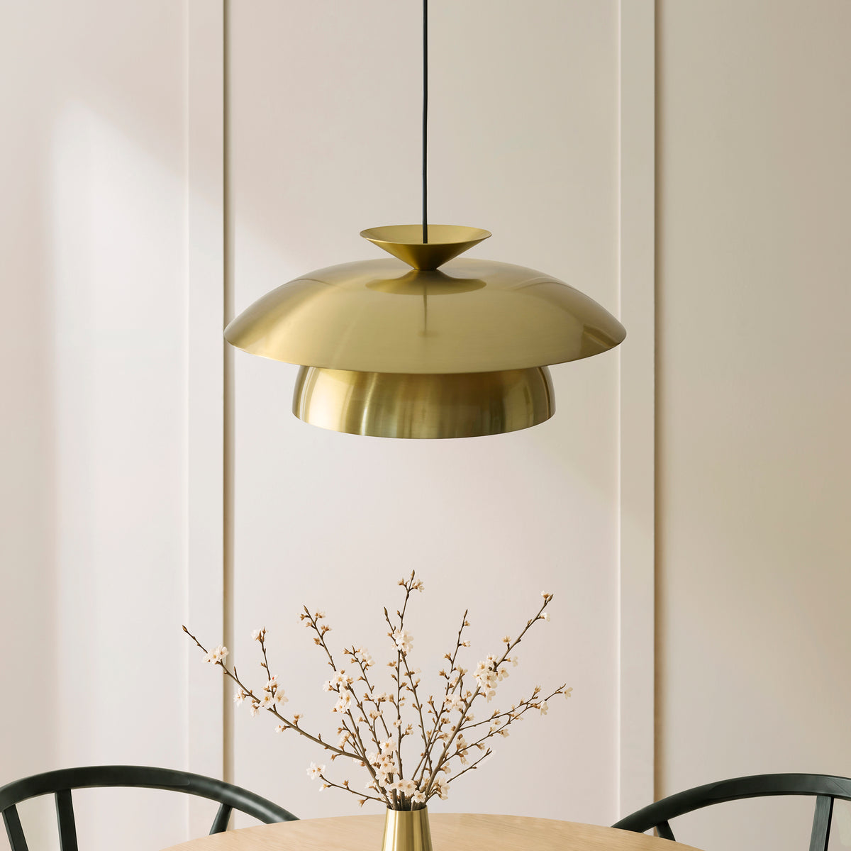 Endon Lyon Pendant Satin brass plate
