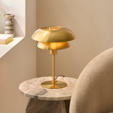 Endon Lyon Table Satin brass plate