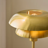 Endon Lyon Table Satin brass plate