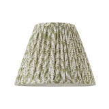 Endon Leaf 25cm Tapered Shade Herb garden green fabric