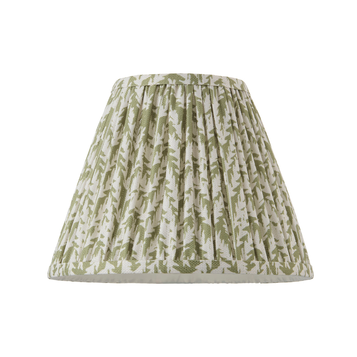 Endon Leaf 25cm Tapered Shade Herb garden green fabric