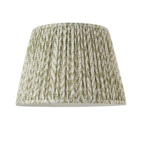 Endon Leaf 40cm Tapered Shade Herb garden green fabric