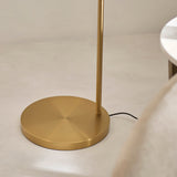 Endon Carlson XL Floor Warm brass plate & natural fabric