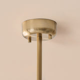 Endon Ottowa 5lt Pendant Brushed aged brass plate & opal glass