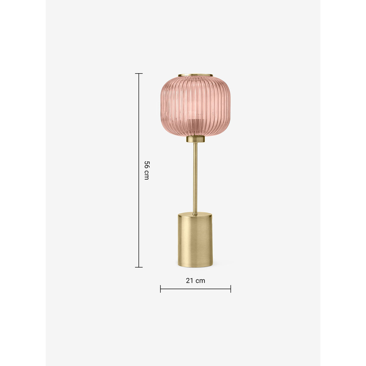 MADE.COM Briz Pink Large Table Lamp