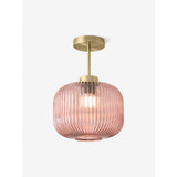 MADE.COM Briz Pink Ceiling Flush Fitting Light