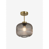 MADE.COM Briz Grey Ceiling Flush Fitting Light
