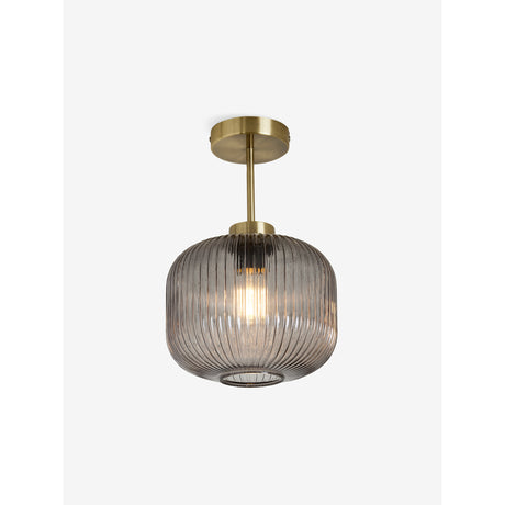 MADE.COM Briz Grey Ceiling Flush Fitting Light