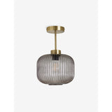 MADE.COM Briz Grey Ceiling Flush Fitting Light