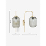 MADE.COM Briz Grey Wall Lamp