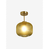 MADE.COM Briz Green Ceiling Flush Fitting Light