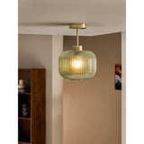MADE.COM Briz Green Ceiling Flush Fitting Light