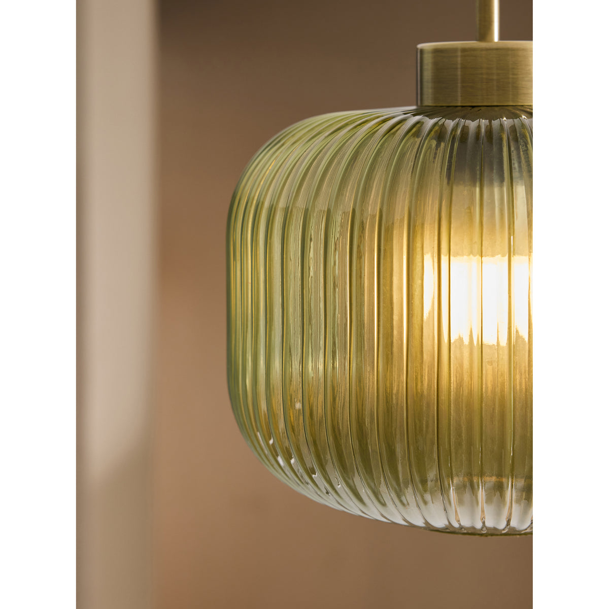MADE.COM Briz Green Ceiling Flush Fitting Light