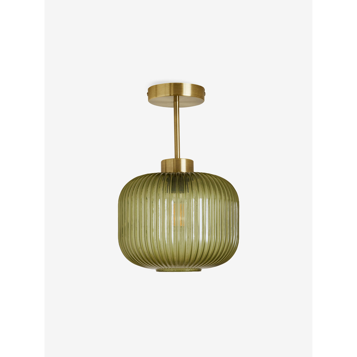 MADE.COM Briz Green Ceiling Flush Fitting Light