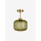 MADE.COM Briz Green Ceiling Flush Fitting Light