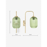 MADE.COM Briz Green Wall Lamp