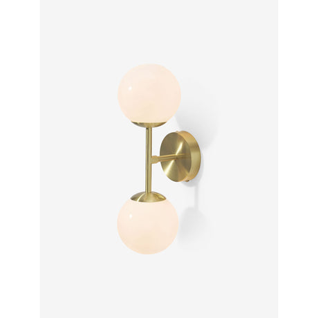MADE.COM Brass/Opal Globe Wall Light